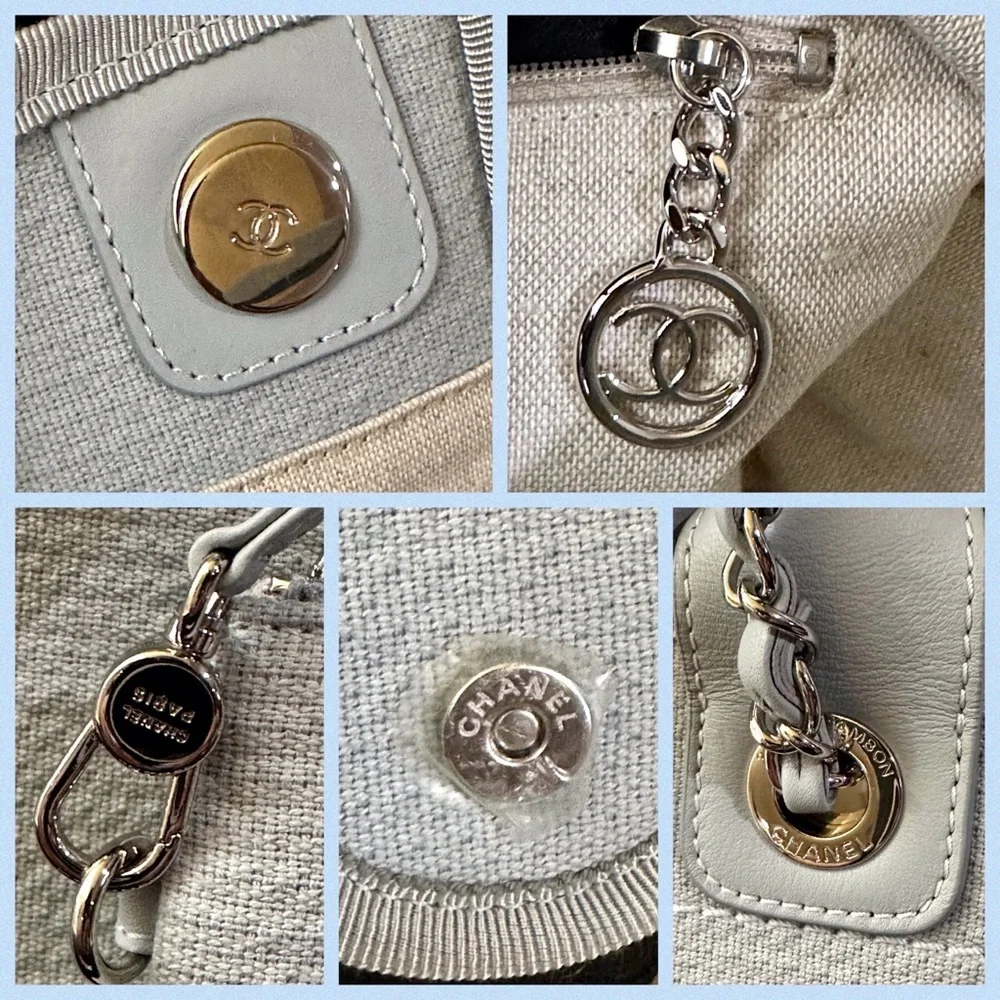 💎💎💎Authentic CHANEL DEAUVILLE 2 WAY BAG